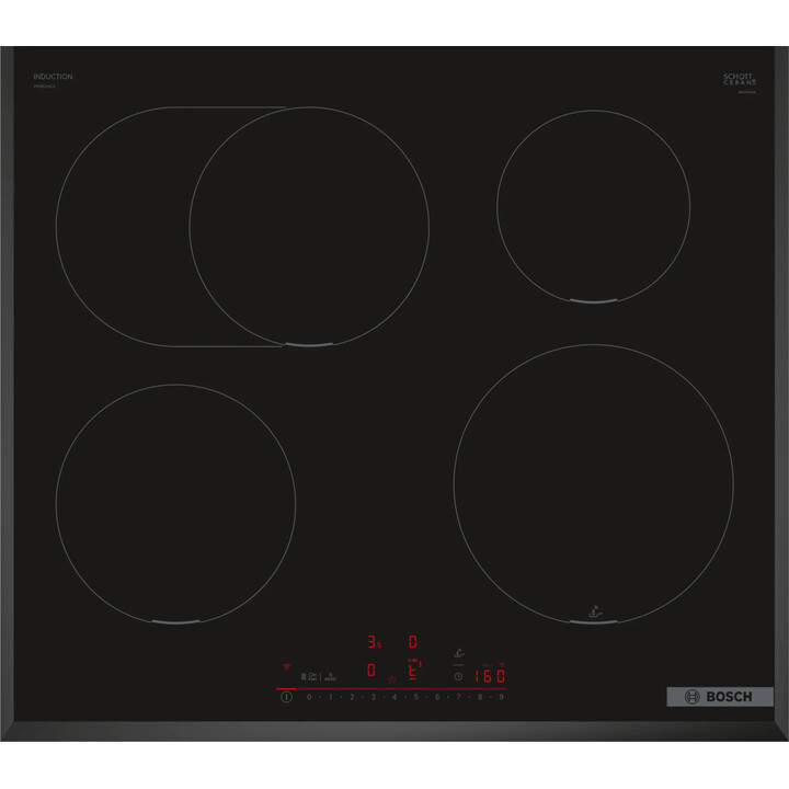 Placa de Inducción Bosch Pif651Hc1E 4 Zonas Negro
