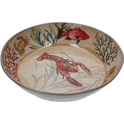 Cuenco para espaguetis de melamina Sea Life - 37 cm
