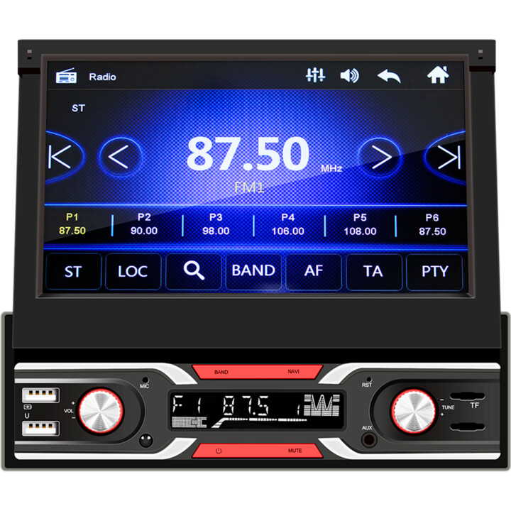 OEM SWM 9603S Retractable Screen Bluetooth USB Black