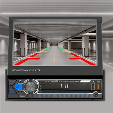 SWM 9901C-S Bluetooth Mirror Link Carplay Autoradio USB 1 DIN Nero