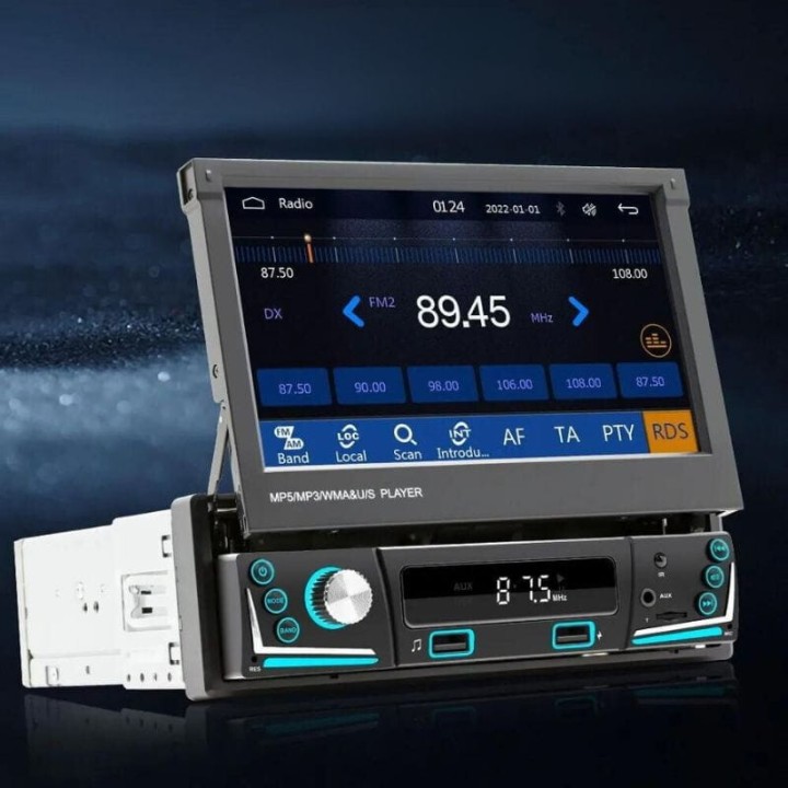 SWM 9606C-S Bluetooth MirrorLink Carplay Autoradio USB 1 DIN Nero