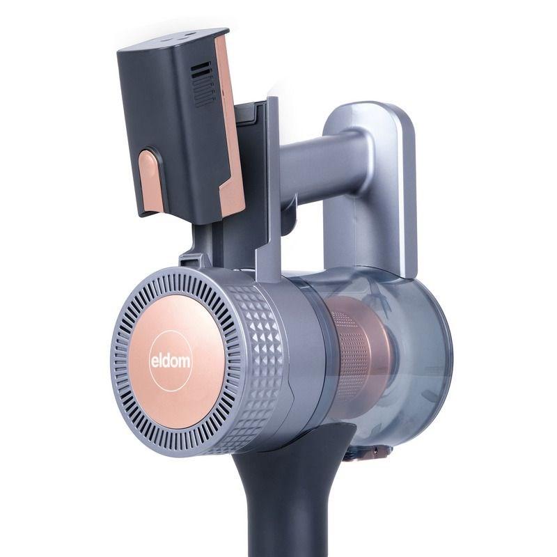 OB90 ELDOM, aspirador vertical VESS, inalámbrico, cepillo eléctrico