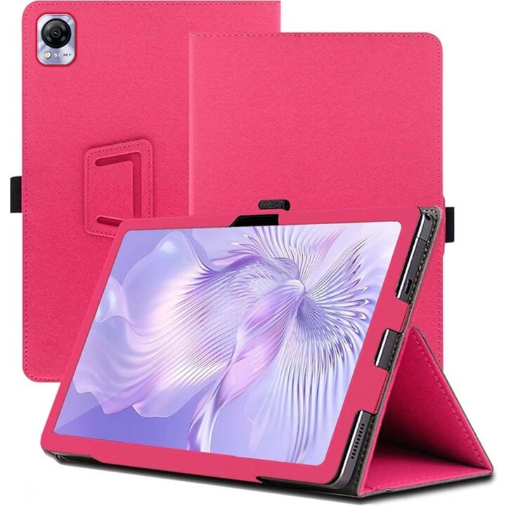 Intelligente PU-Hülle Blackview MEGA 1 mit Ständer Rosa