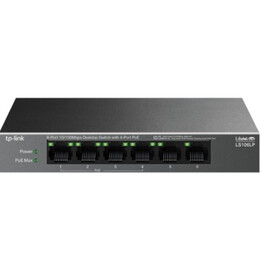 Switch de bureau TP-Link 6 ports 10/100 Mbps avec 4 ports Poe Ports : 4 × 10/100 Mbps Poe, 2 × 10/100 Mbps non Poe Spécificatio