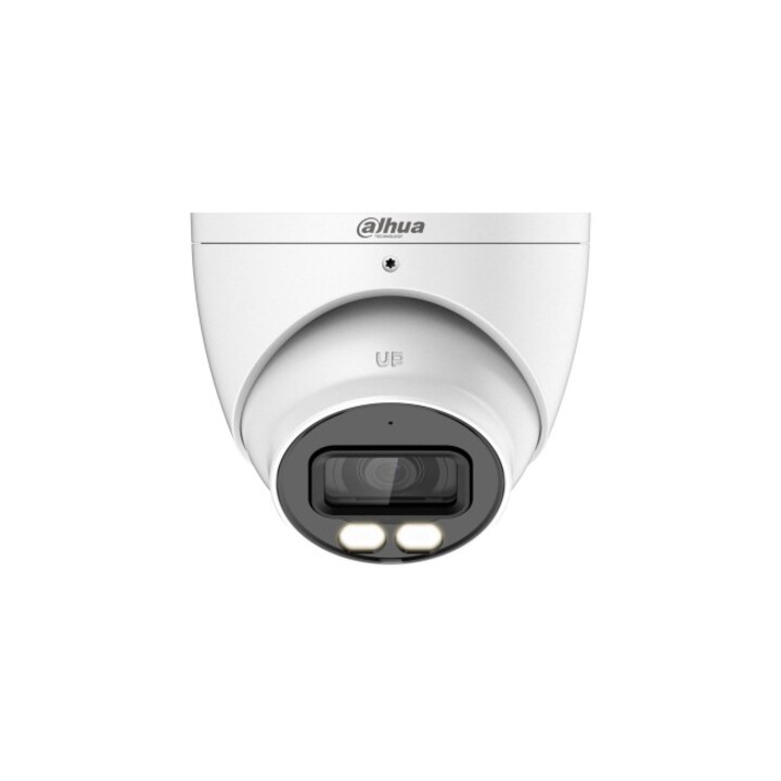 (dh-hac-hdw1200tp-il-a) Dahua Cámara Híbrida Turret Lite Smart Dual Light 2mp Ir 40m Con Audio 2.8mm