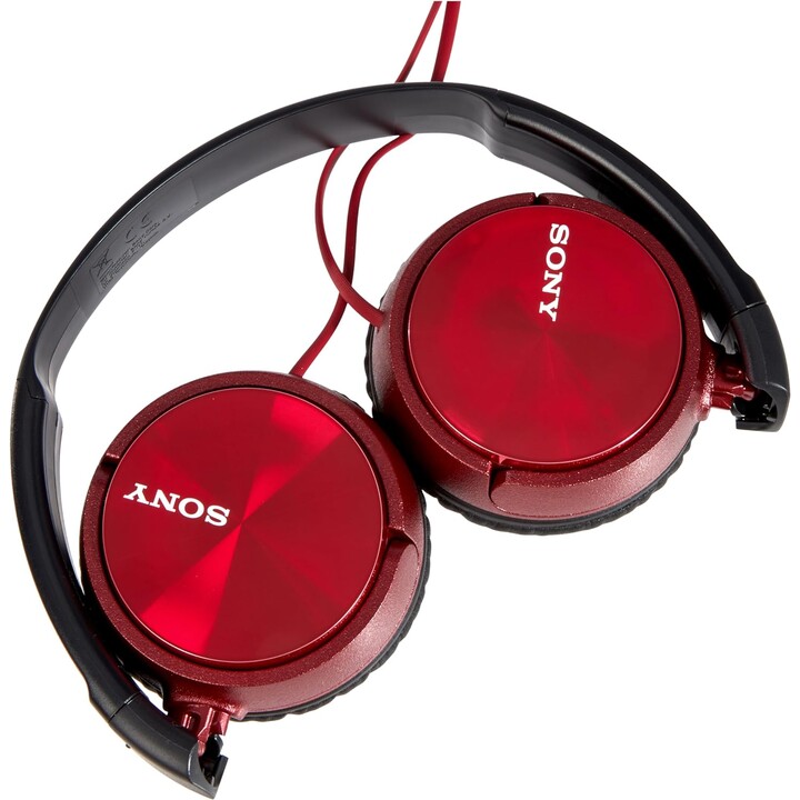 Fone De Ouvido Sony Mdr-Zx310 Dobrável Vermelho