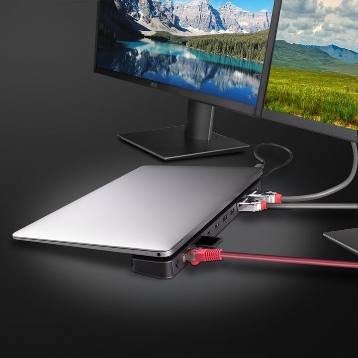 Lindy DST-Mini XT 810 estación de acoplamiento USB-C Anthracite