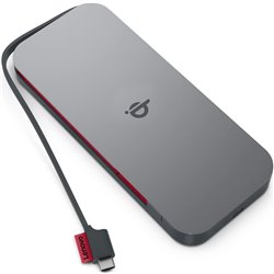 Lenovo GO Lithium Polymère (LiPo) 10000 mAh Recharge sans fil Gris