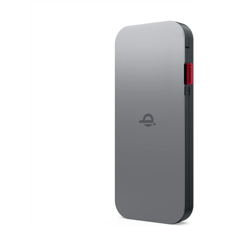 Lenovo GO Polímero de litio 10000 mAh Cargador inalámbrico Gris