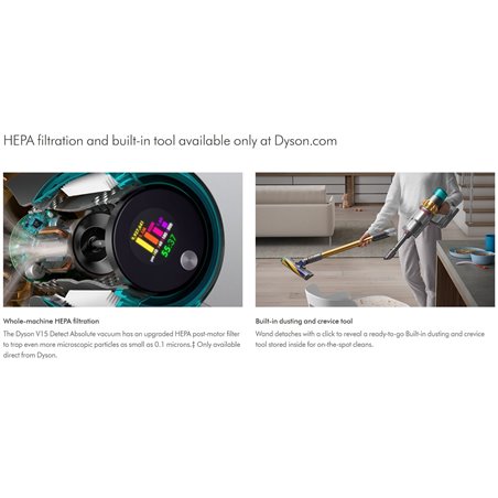 Dyson Vacuum Cleaner V15 Detect Absolute (2023) Gold