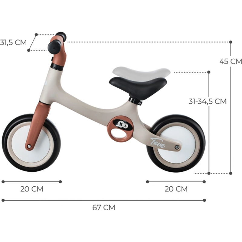 TOVE DESERT BEIGE balance bike