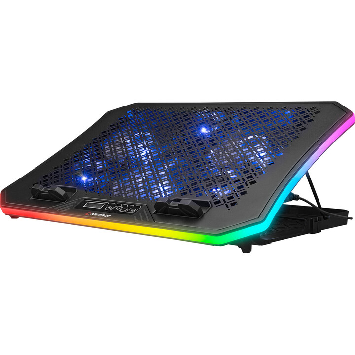 Rampage Enfriador Soporte Metafor 6 Ventiladores 10"-19" Rgb