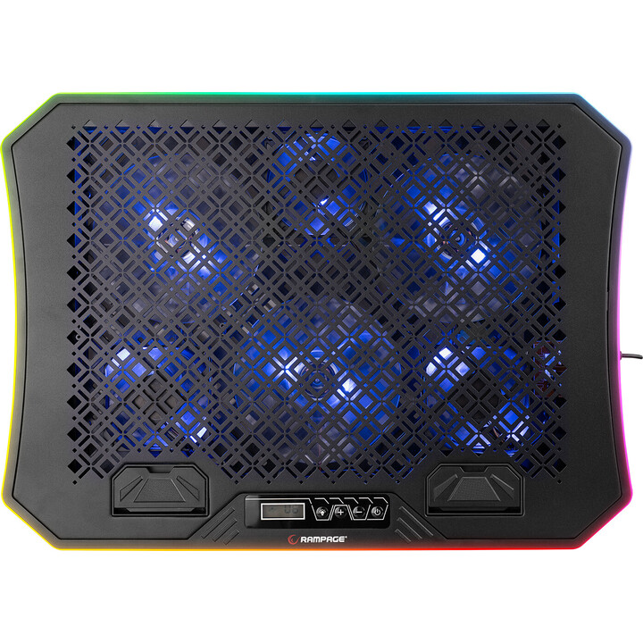 Rampage Enfriador Soporte Metafor 6 Ventiladores 10"-19" Rgb