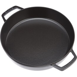 Staub Bratpfanne aus Gusseisen mit zwei Griffen - 26 cm, Schwarz