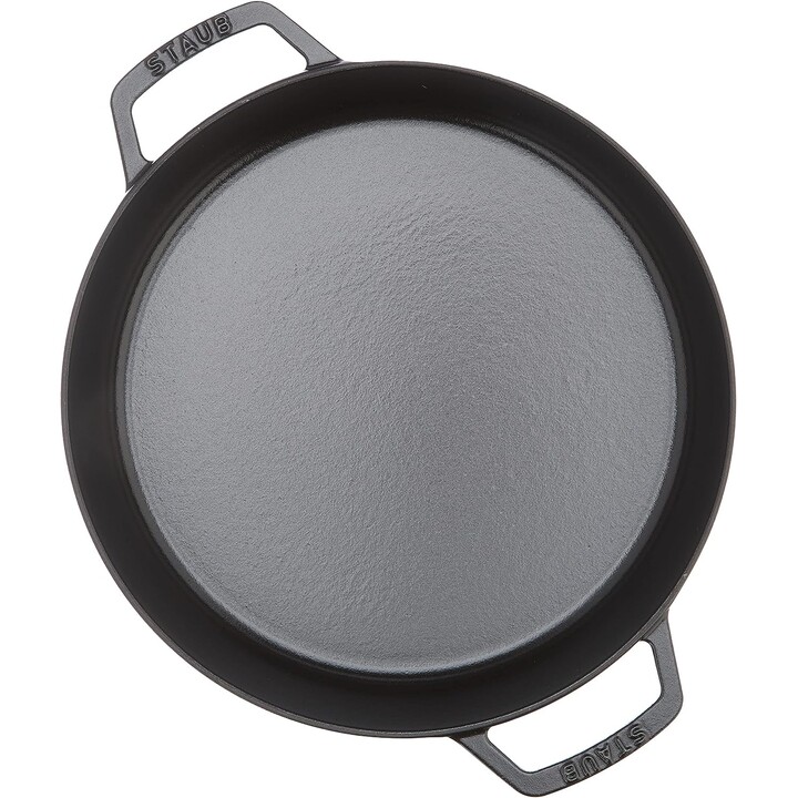 Staub Cast Iron Frying Pan with Two Handles - 26 cm, Black