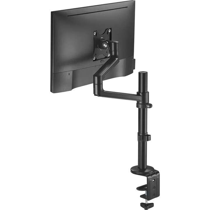 Neomounts DS60-425BL1 Brazo para monitor de 17-27 pulgadas, 0-8 kg, ahorra espacio, negro