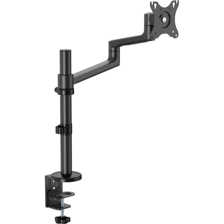Neomounts DS60-425BL1 Brazo para monitor de 17-27 pulgadas, 0-8 kg, ahorra espacio, negro