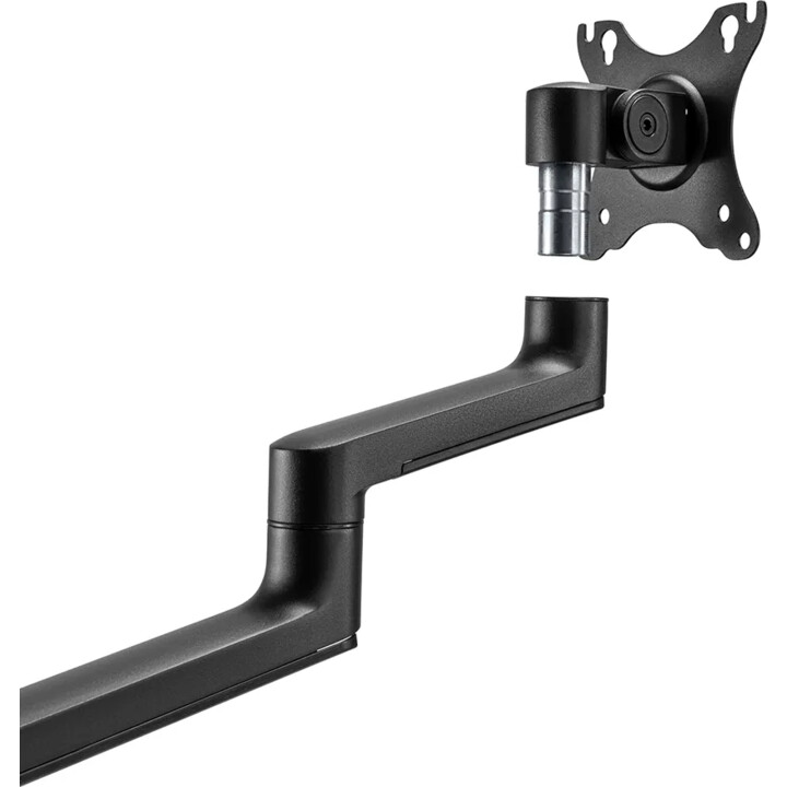Neomounts DS60-425BL1 Brazo para monitor de 17-27 pulgadas, 0-8 kg, ahorra espacio, negro