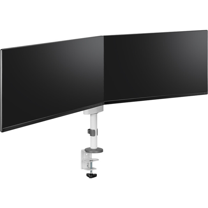 Neomounts Próximo Lite DS60-425WH2 Arm de monitor duplo, 17-27 polegadas, 0-8 kg/tela, economia de espaço, branco