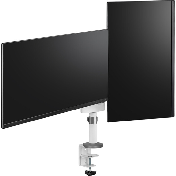 Neomounts Próximo Lite DS60-425WH2 Arm de monitor duplo, 17-27 polegadas, 0-8 kg/tela, economia de espaço, branco
