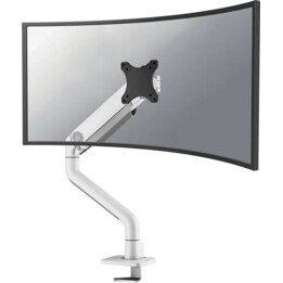 Neomounts DS70S-950WH1 Monitor ARM 17-49 pollici, molla a gas, Topfix, 180 ° -Stop, bianco