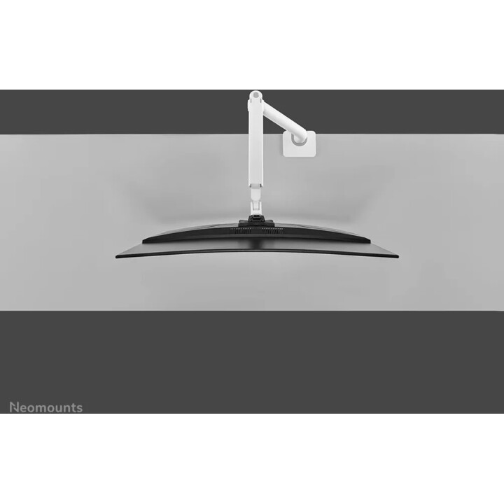 Neomounts DS70S-950WH1 Brazo para monitor de 17 a 49 pulgadas, resorte de gas, Topfix, tope de 180°, blanco