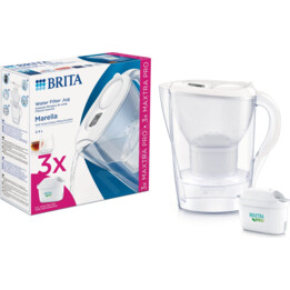Carafe filtrante Brita Marella+3 Maxtra Pro PP (blanc; 2,4 l)