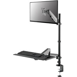 Neomounts DS90-325BL1 Sit-Stand Workstation Desk 1 pantalla, 17-32 pulgadas, 1-9 kg, resorte de gas, negro