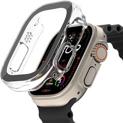 Protetor de tela Belkin ScreenForce TemperedCurve 2 em 1 para Apple Watch Ultra, Ultra 2 com amortecedor protetor