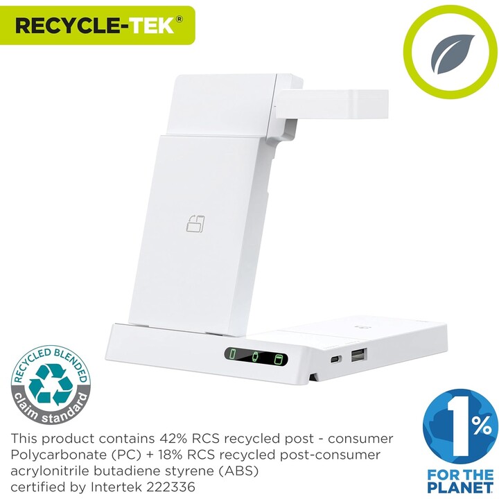 Muvit Wireless Charger MCWIR0012/ 1xUSB Type-C/ 1 x USB/ 20W