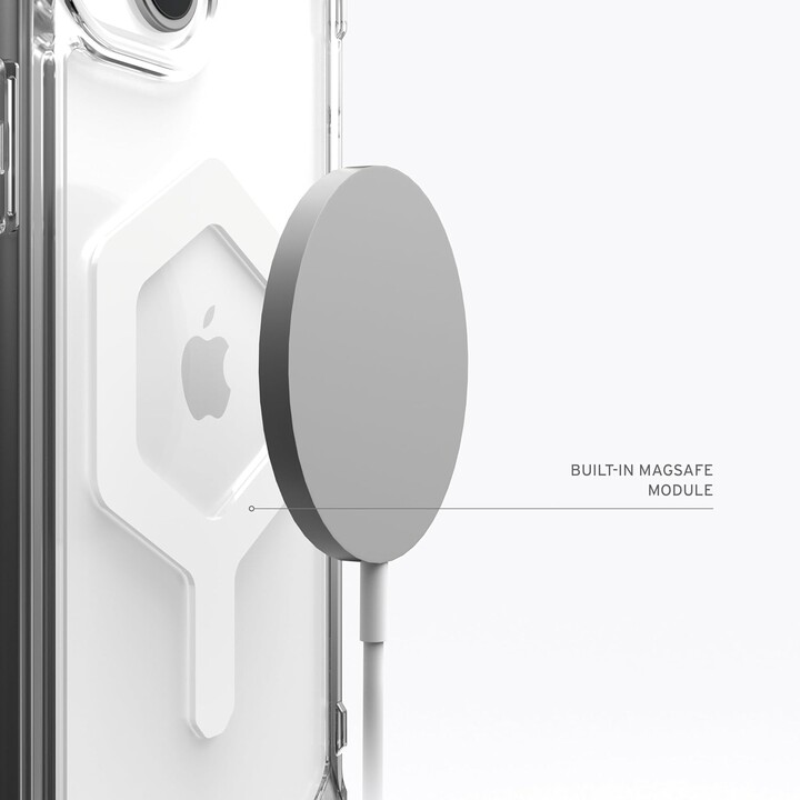 Mobile case back cover uag plyo transparent magsafe ice/white iphone 15 plus