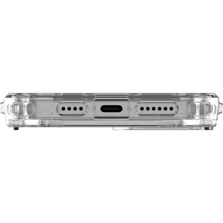 Coque arrière pour téléphone portable uag plyo, transparente, magsafe ice/blanc, iphone 15 plus