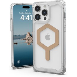 Mobile case back cover uag plyo transparent magsafe ice/gold iphone 15 pro max
