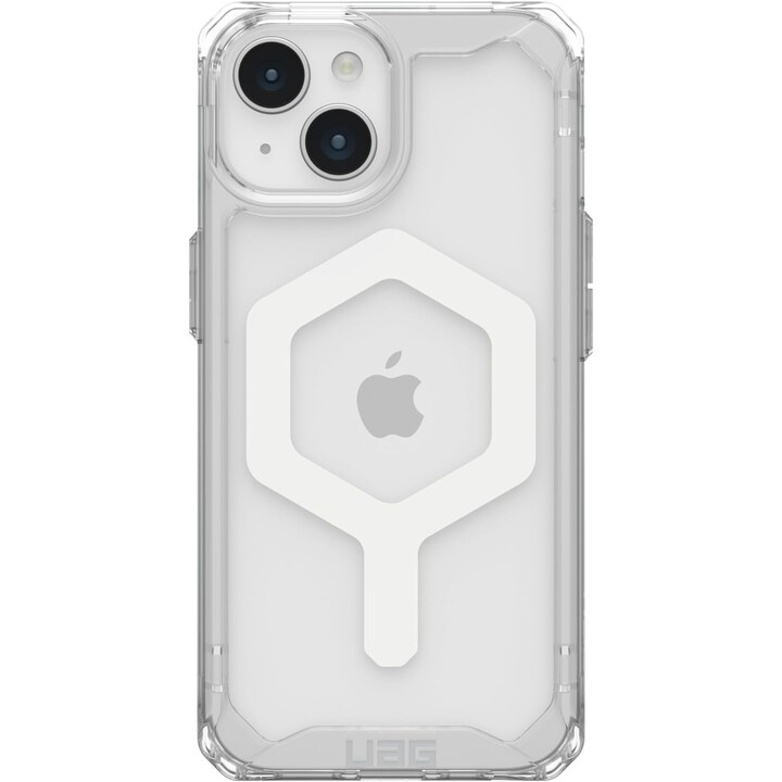 Cover posteriore per cellulare uag plyo trasparente magsafe ghiaccio/bianco iphone 15