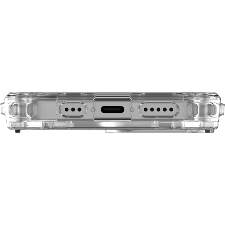 Cover posteriore per cellulare uag plyo trasparente magsafe ghiaccio/bianco iphone 15