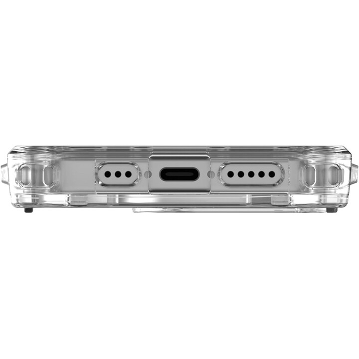 Cover posteriore per cellulare uag plyo trasparente magsafe ghiaccio/oro rosa iphone 15 pro