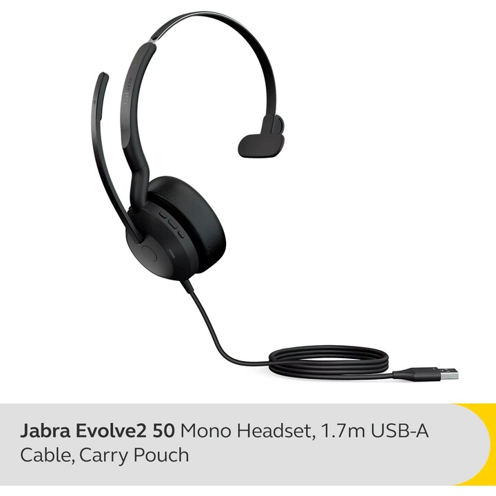 Jabra Evolve2 50 UC Mono - headset