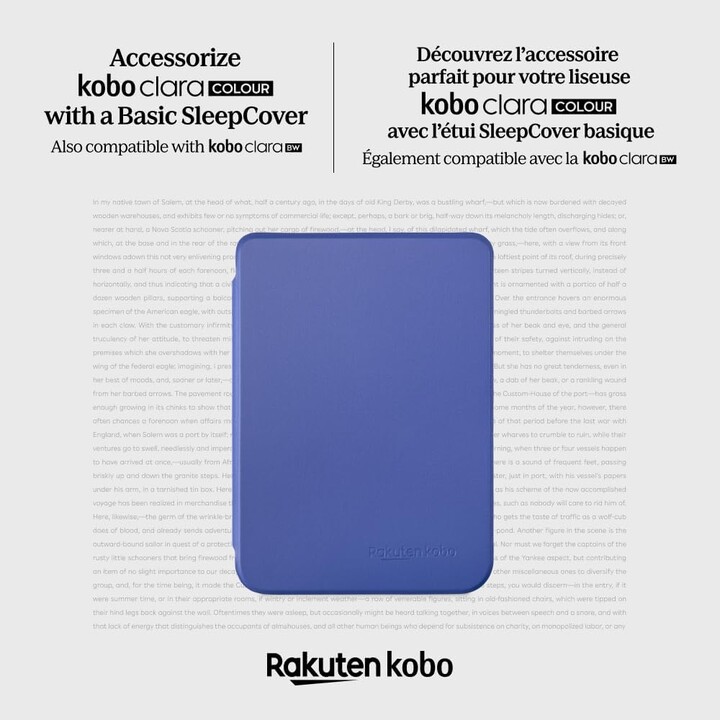 Etui Kobo Clara Color/BW Basic SleepCover Case Azul Cobalto