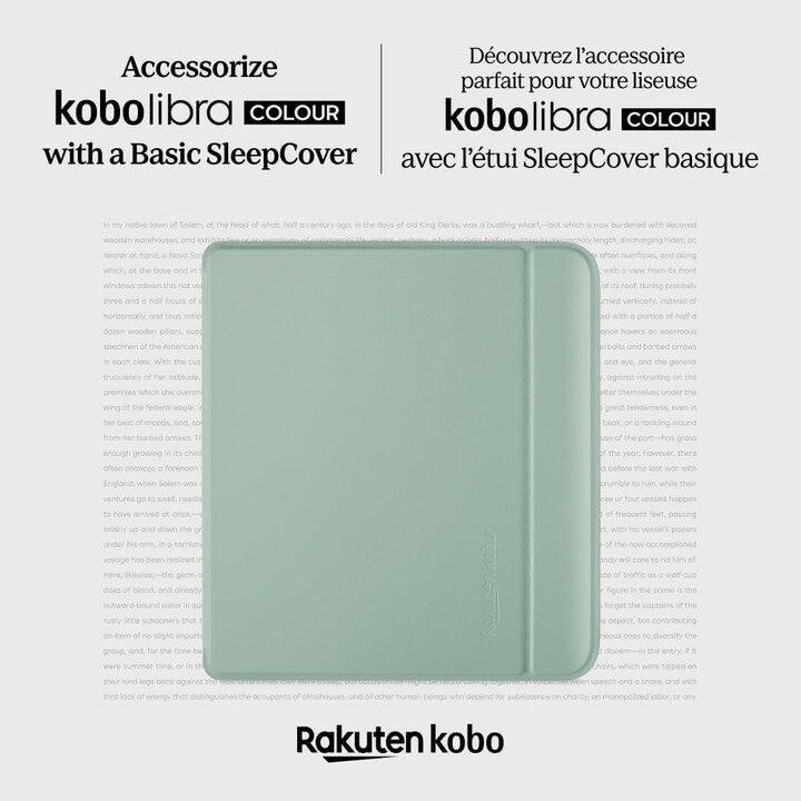 Kobo Libra Colour Basic SleepCover Case Garden Green