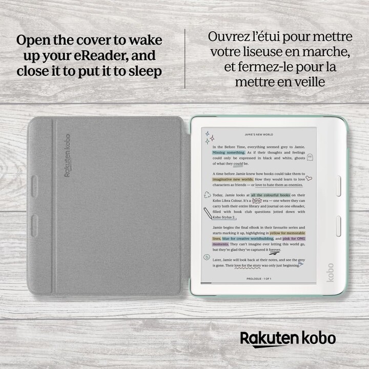 Etui Kobo Libra Colour Basic SleepCover Case Garden Green