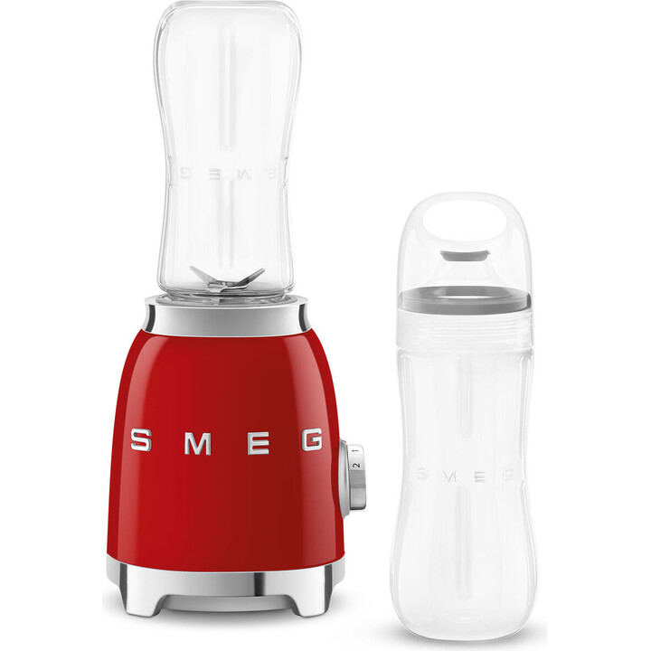 Frullatore in vetro Smeg stile anni 50 rosso