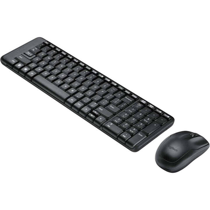 Kit Combo Keyboard + Rato Logitech Wireless MK220 USB Português Preto