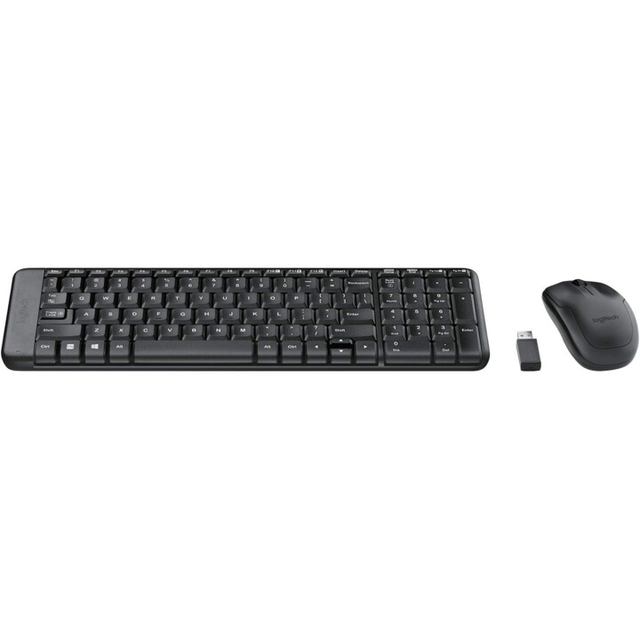 Kit Clavier + Mouse Combo Logitech MK220 USB Portugais Noir