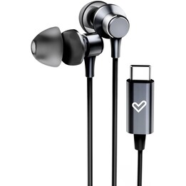 Cuffie intrauricolari + microfono Energy metallizzato USB-C nero