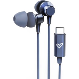 Auricular in-ear + mic energy metallized usb-c azul