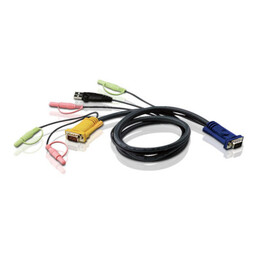 Aten Cable Kvm Usb Con Audio Y Sphd 3 En 1 De 5 M