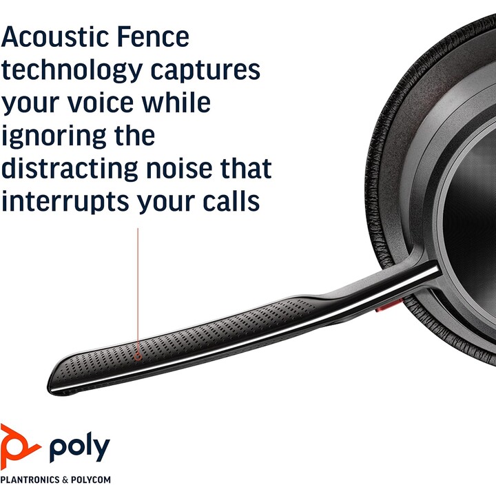 Headset Poly Voyager Focus 2 USB-A