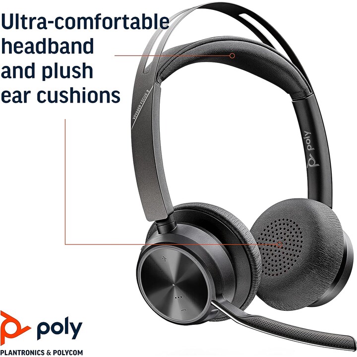Headset Poly Voyager Focus 2 USB-A