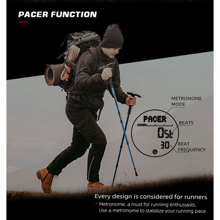 North Edge ALPS montre digitale outdoor verte
