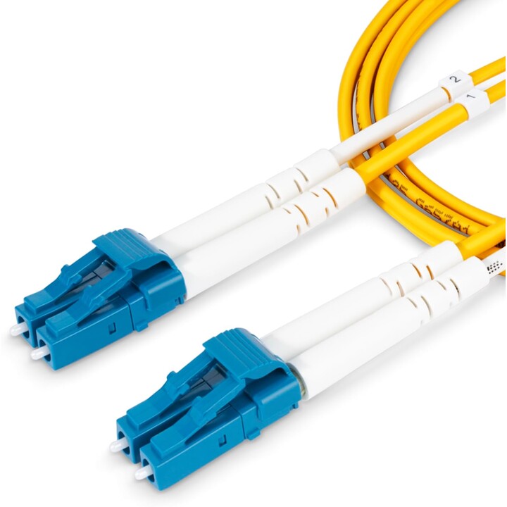 STARTECH.com SMDOS2LCLC2M Glasfaserkabel LC-LC OS2 Duplex 9/125µm gelb